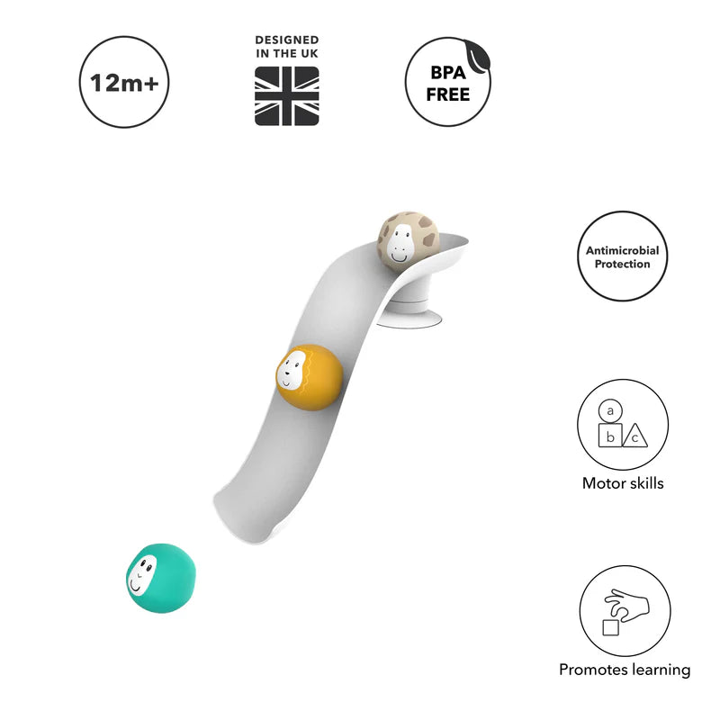 Matchstick Monkey- Bathtime Slide Set White