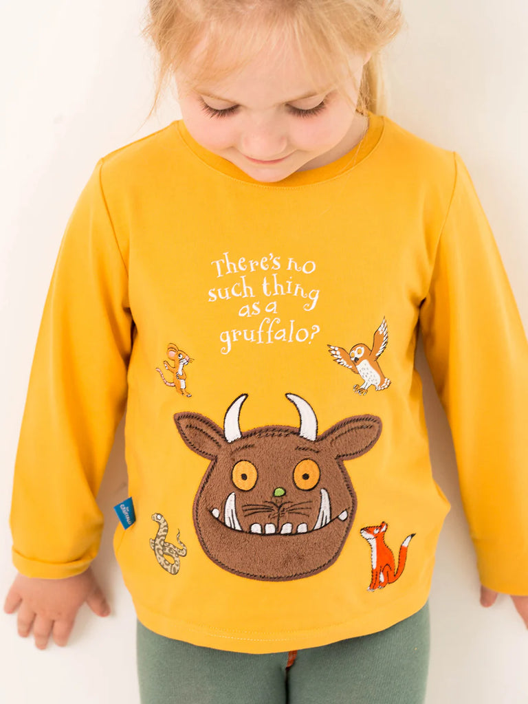 Blade and Rose- Gruffalo Outdoor Adventure Top Mustard- Baby at the bank