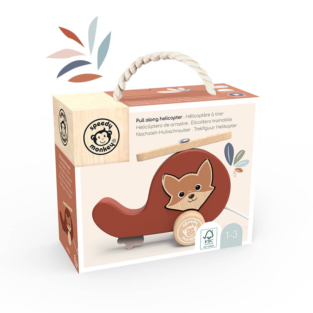 Speedy Monkey Pull along helicopter