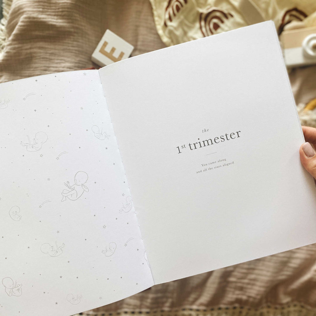 Blush & Gold -My Pregnancy Journal - Safari with Gilded Edges