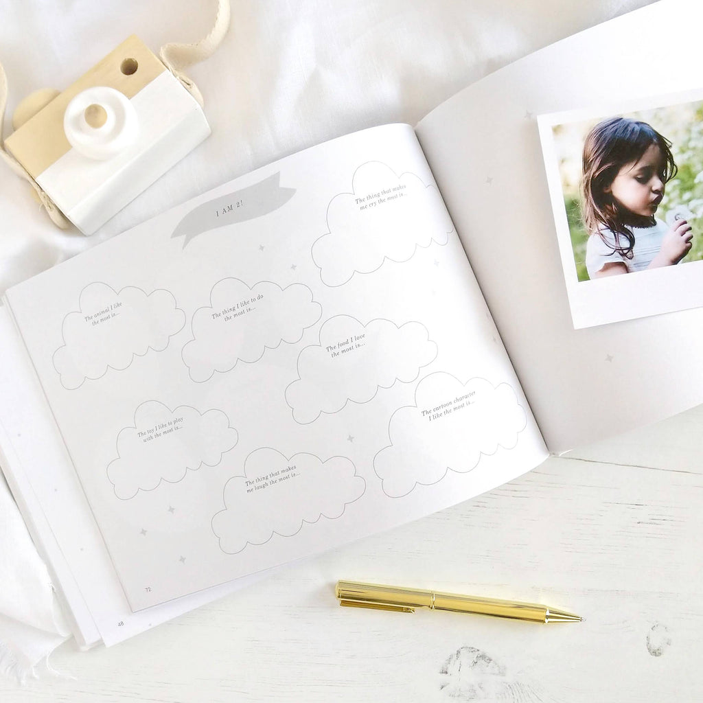 Blush & Gold -My Baby Journal (Ivory) newborn keepsake memory book gift