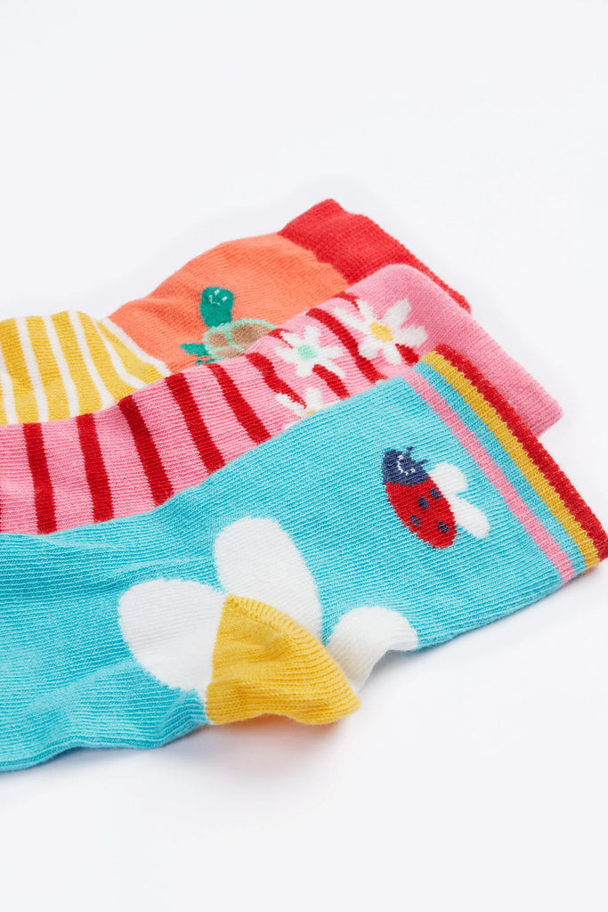 Frugi- Little Socks Daisy Multipack- Baby at the bank