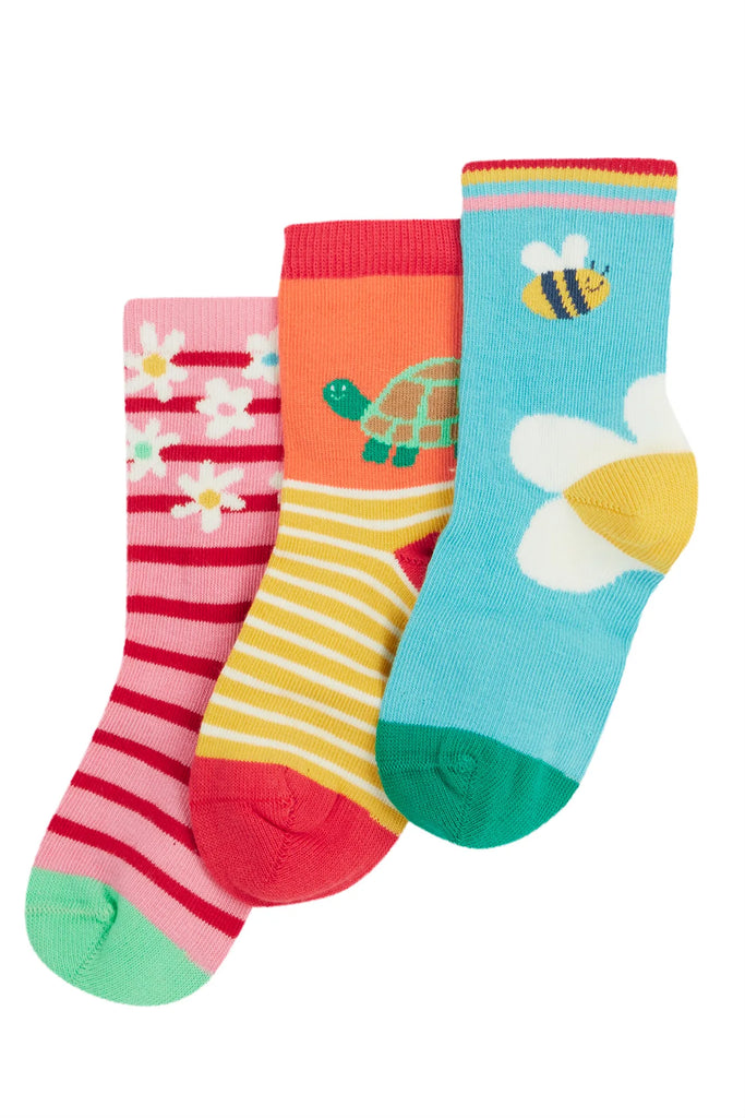 Frugi- Little Socks Daisy Multipack- Baby at the bank