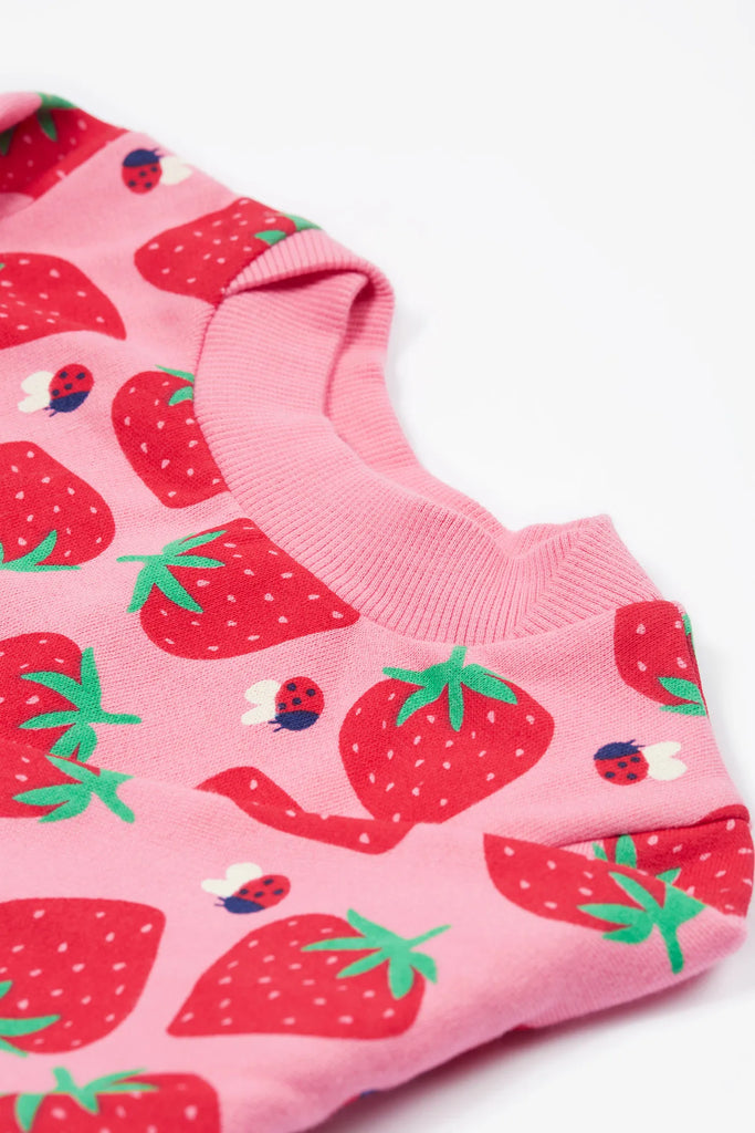 Frugi- Easy On Printed Jumper Strawberry Pals-Baby at the bank