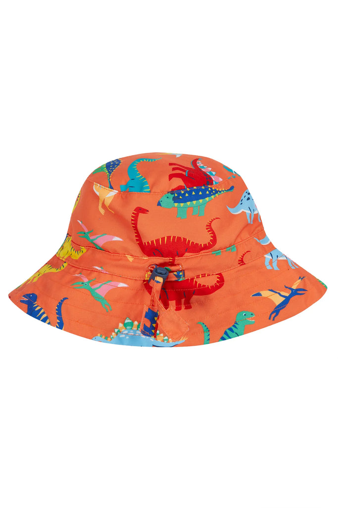 Frugi- Harbour Adjustabke Swim Hat Salamander Dino Roar- Baby at the bank