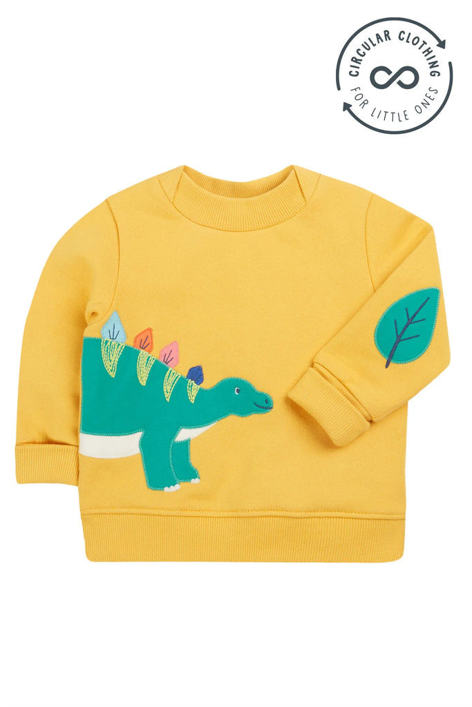 Frugi- Easy On Jumper Bumblebee/Dino- Baby at the bank