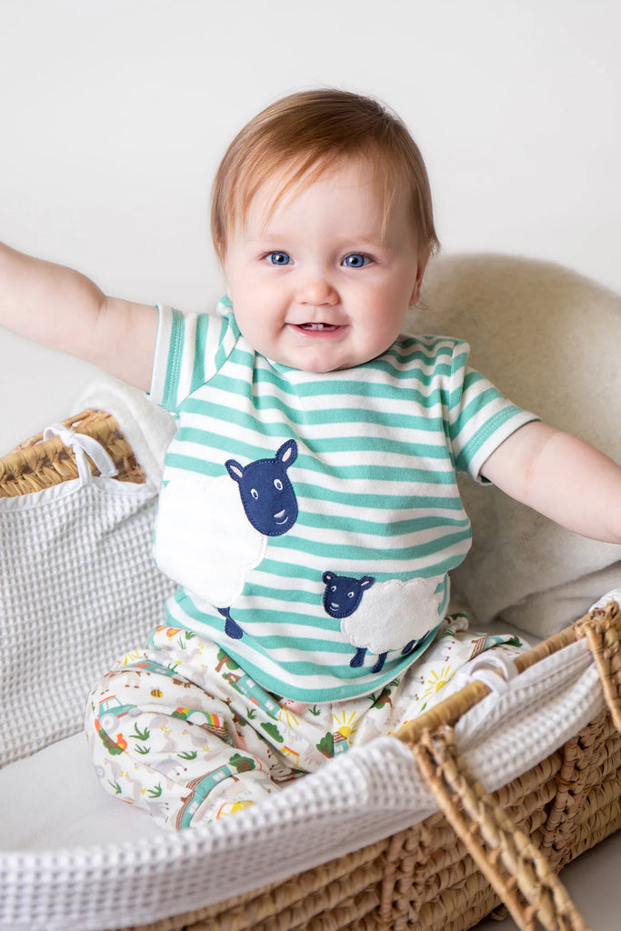 Frugi- Frankie Summer Outfit Farm Life- Baby at the bank