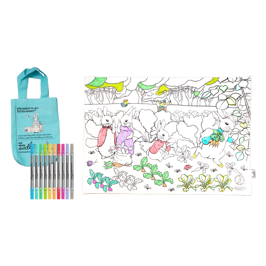 Eatsleepdoodle - Peter Rabbit™ Placemat to Go - Colouring Craft Kit