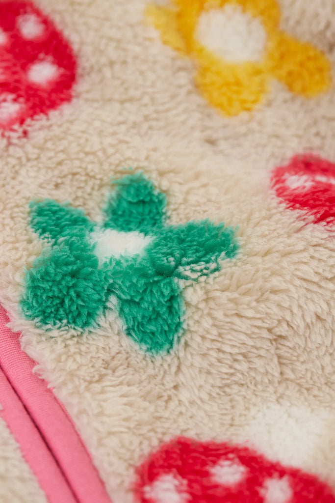 Frugi- Zipped Ted Fleece Jacket Mushroom Field- Baby at the bank
