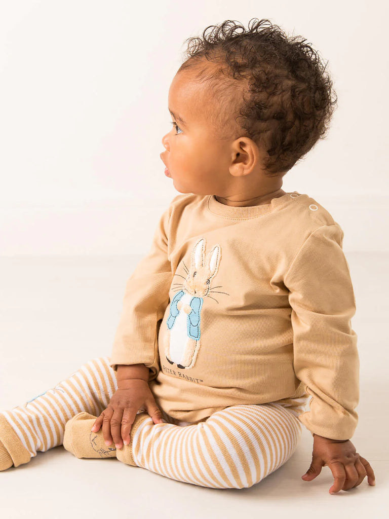 Blade and Rose- Peter Rabbit™ Neutral Top- baby at the bank