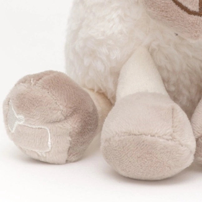 Jomanda- SheepLamb Soft Toy Mini White Plush 11cm- Baby at the bank