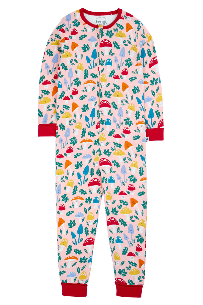 Frugi- Zelah Zip Up All In One Pelican Fun-Guys- Baby at the bank