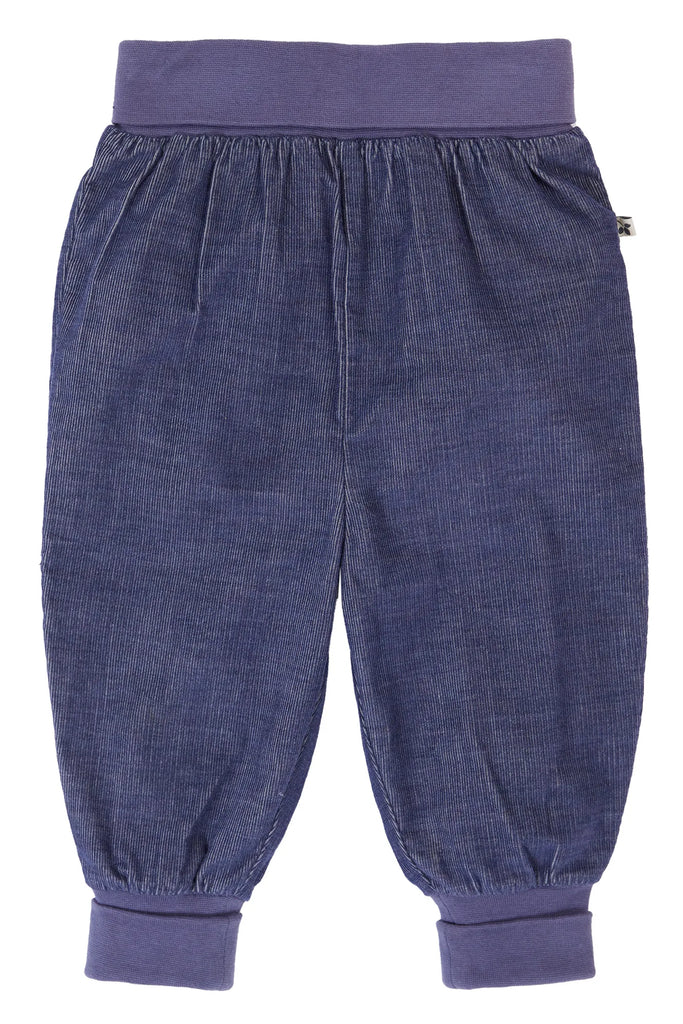 Frugi- Cord Pull Ups Ink Blue- Baby at the bank
