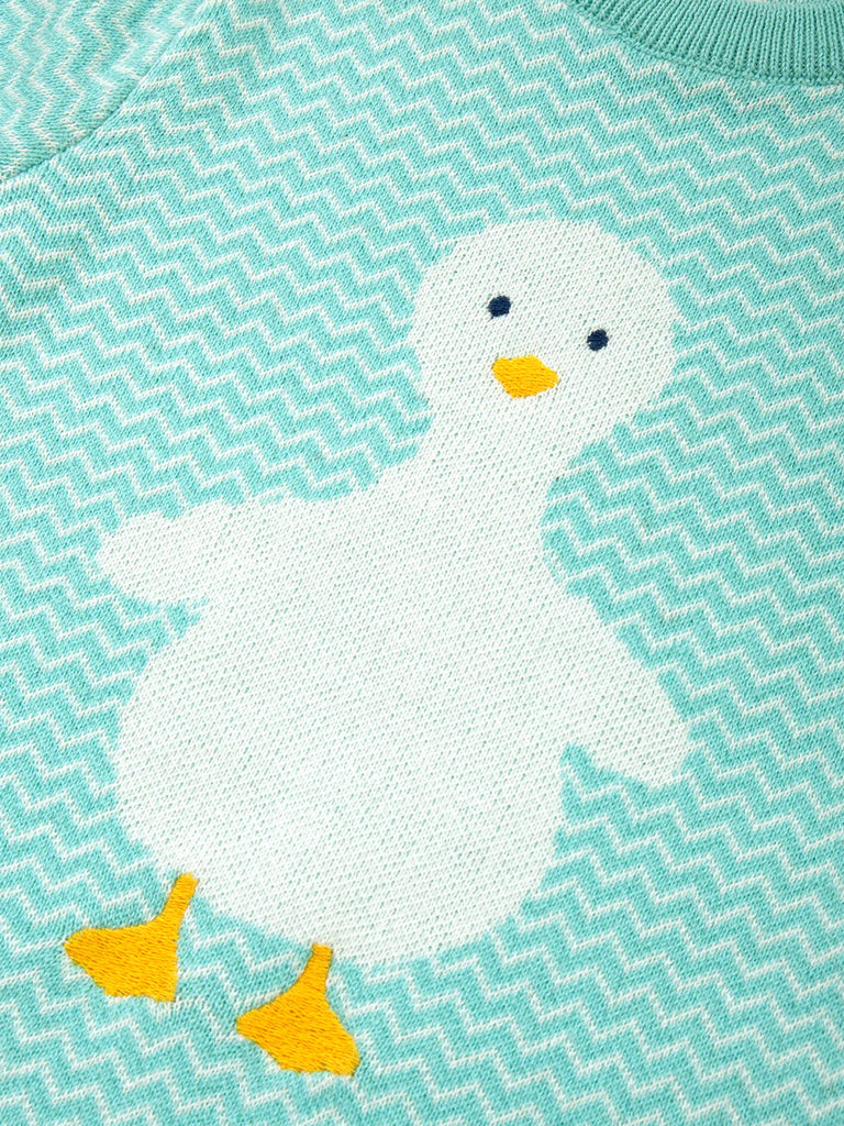 Kite- Sunny Duck Knit Romper- Baby at the bank
