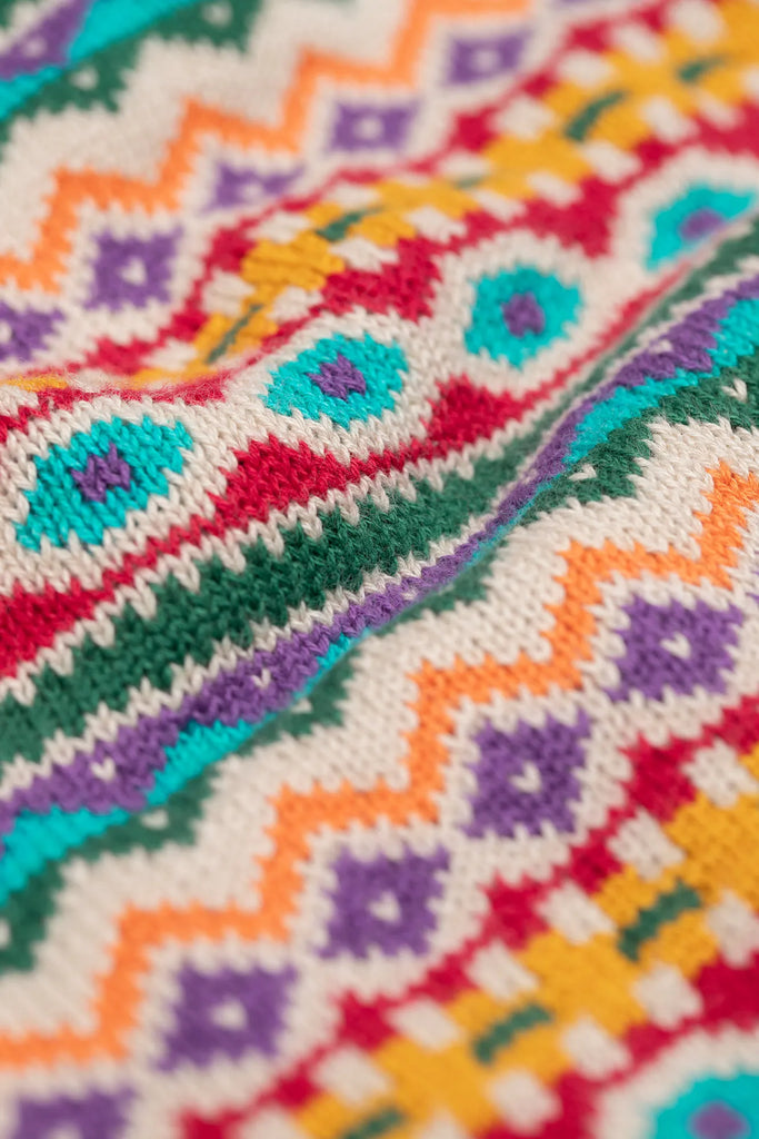 Frugi- Fowey Fairisle Knitted Jumper Beary- Baby at the bank