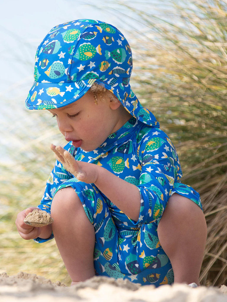 Kite- Funky Fish Beach Hat- Baby at the bank