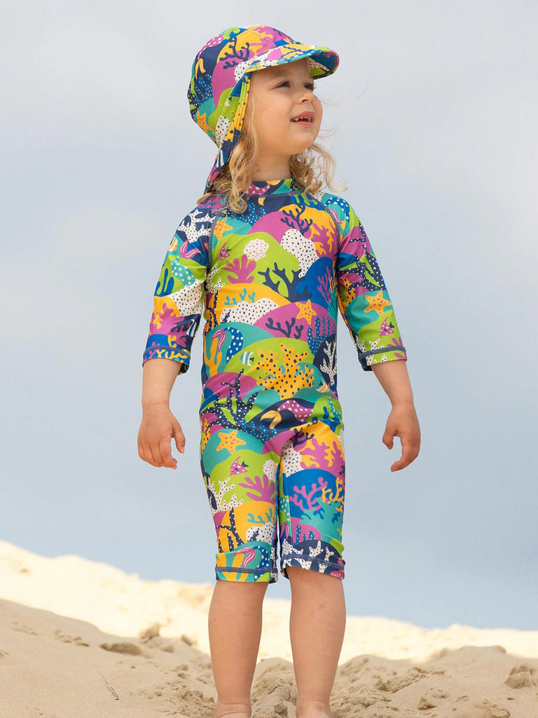 Kite-Coral Reef Sunsuit- Baby at the bank