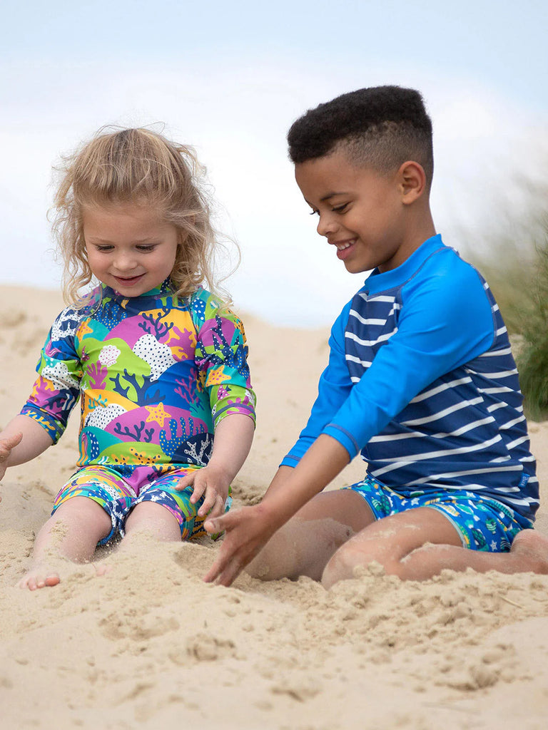 Kite-Coral Reef Sunsuit- Baby at the bank