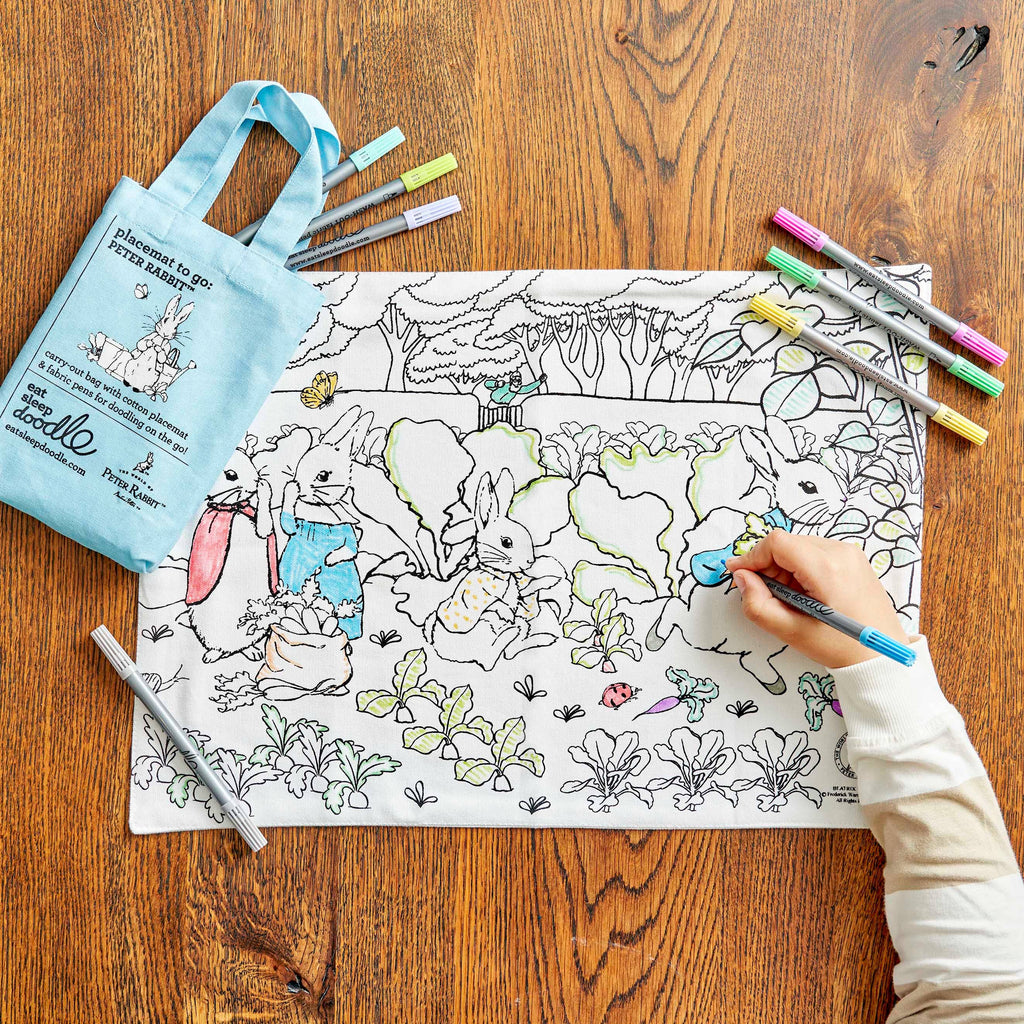 Eatsleepdoodle - Peter Rabbit™ Placemat to Go - Colouring Craft Kit