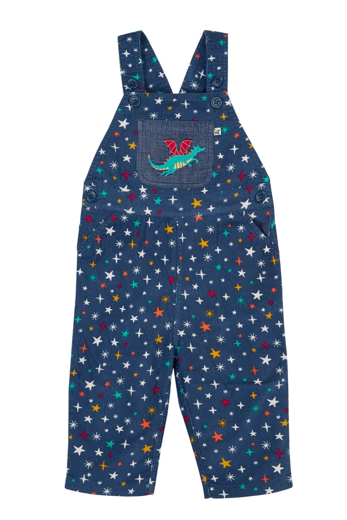 FRugi- Durgan Printed Dungaree Rainbow Galaxy- baby at the bank