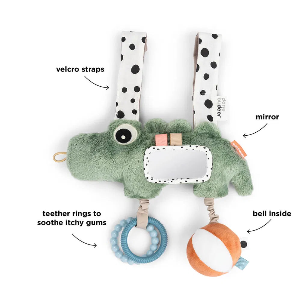 Done By Deer- Hanging Activity Toy Croco- Baby at the bank