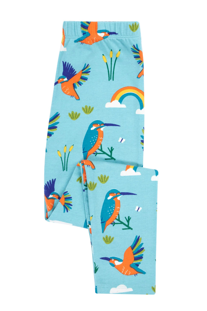 Frugi- Libby Leggings Kingfisher Skies- Baby at the bank
