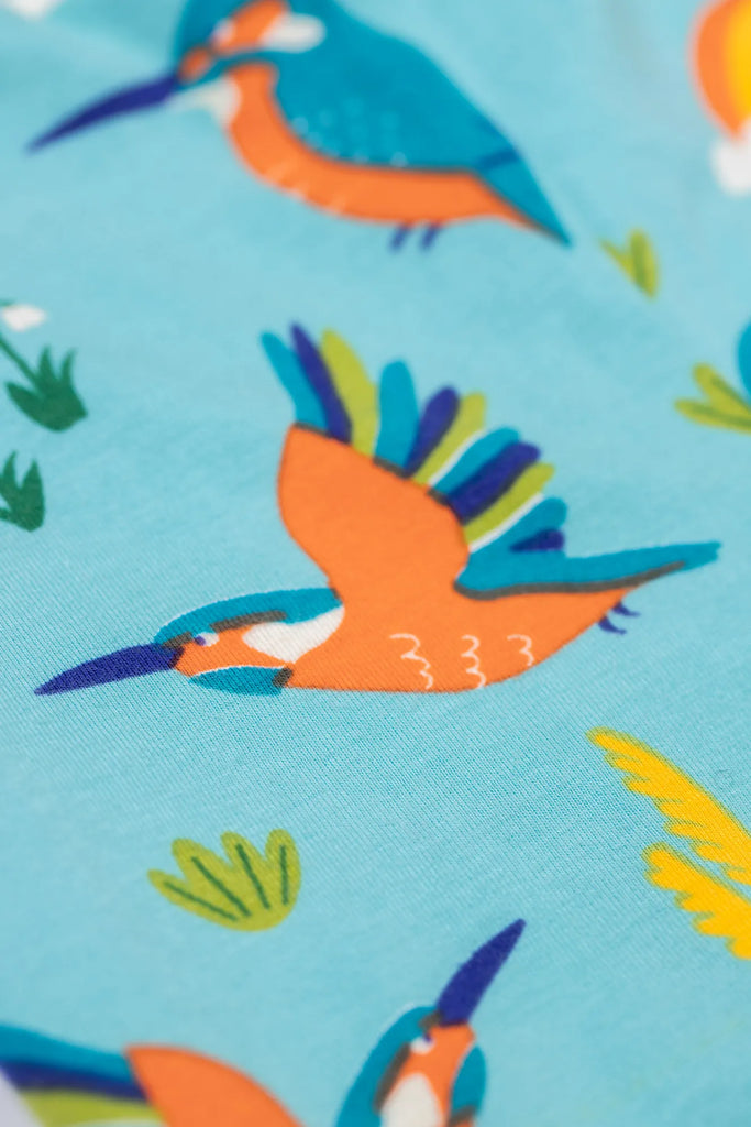 Frugi- Libby Leggings Kingfisher Skies- Baby at the bank
