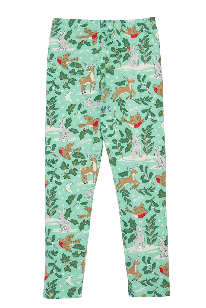 Frugi- Libby Leggings Festive Forest- baby at the bank