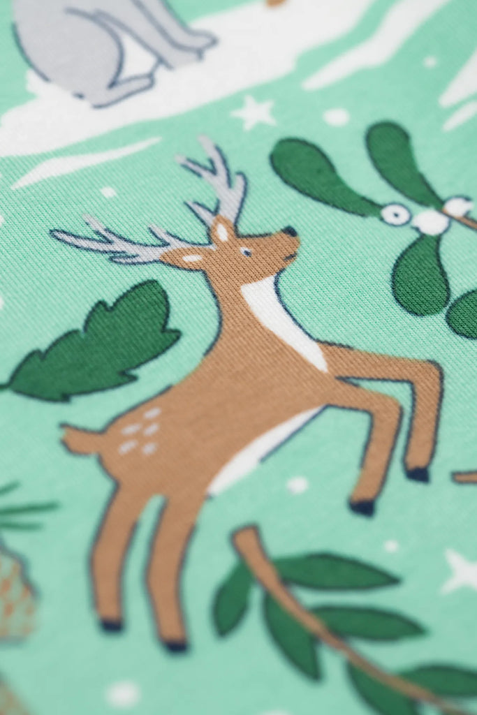 Frugi- Libby Leggings Festive Forest- baby at the bank
