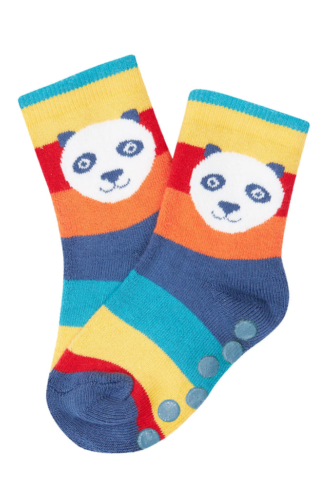 Frugi- Grippy Socks 2Pk Panda Pals- Baby at the bank