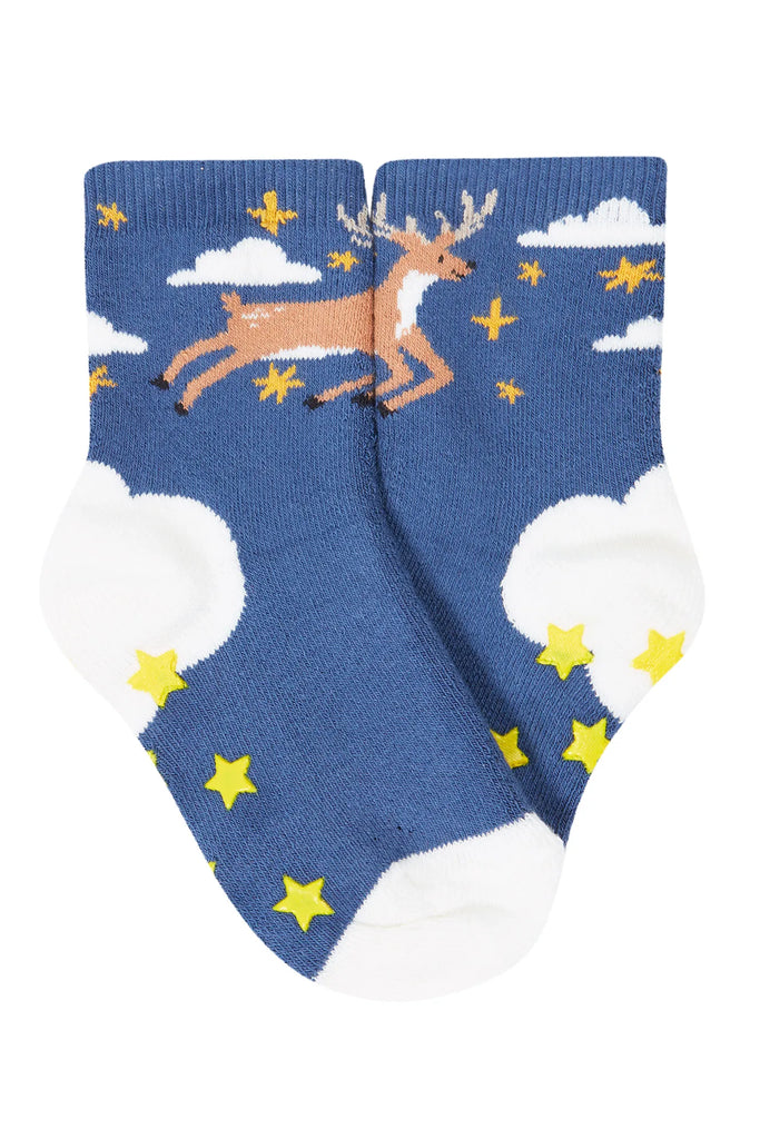 Frugi- Grippy Socks 2Pk Festive Pals Multipack- Baby at the bank