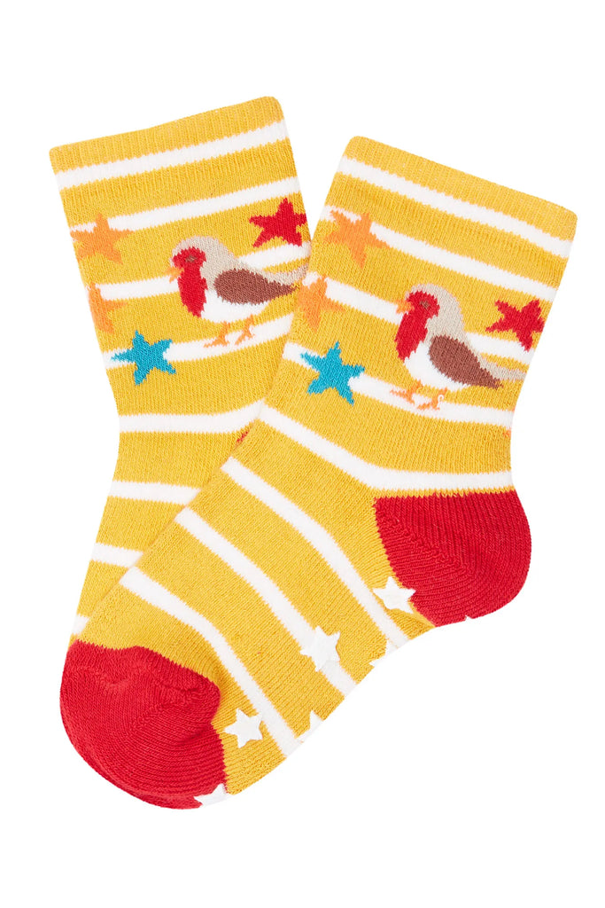 Frugi- Grippy Socks 2Pk Festive Pals Multipack- Baby at the bank