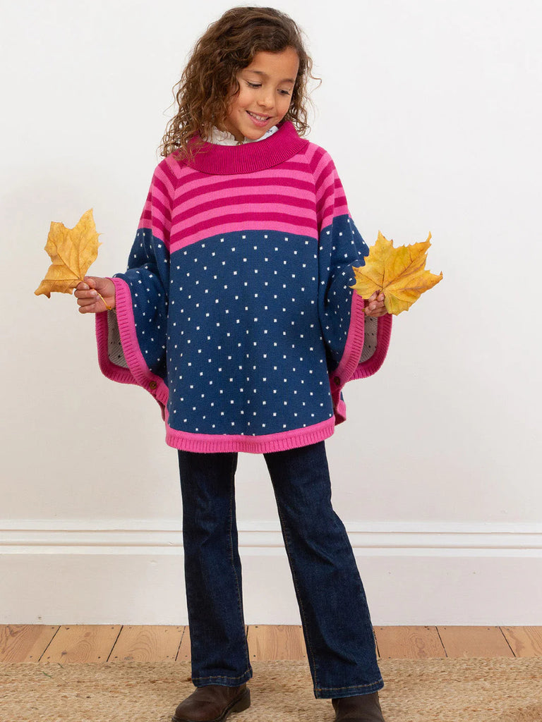 Kite- berry blush poncho- Baby at the Bank