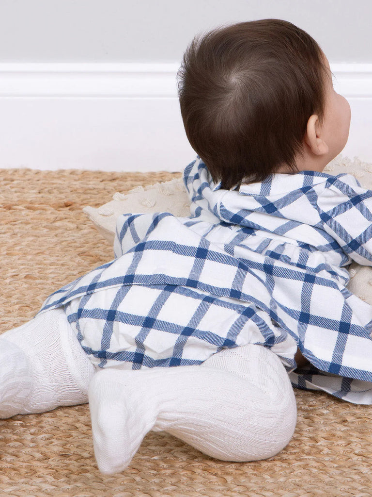 Kite- Check Dress and Pants- Baby at the bank