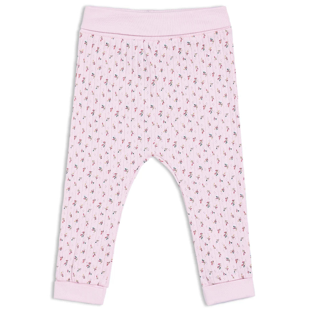 Minicuddles- Baby Girls 3pk Floral Printed & Solid Leggings Multicolour- Baby at the bank