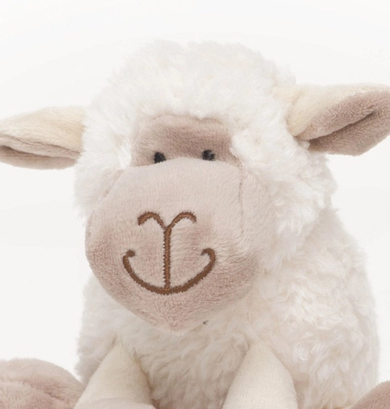 Jomanda- SheepLamb Soft Toy Mini White Plush 11cm- Baby at the bank