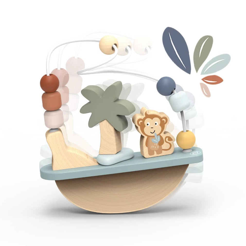 Speedy Monkey- Rocking Beads Maze- Baby at the bank