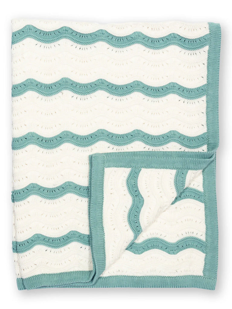 Kite- Heirloom Knit Blanket Soft Aloe