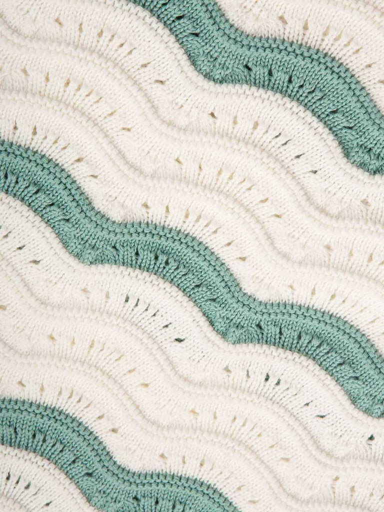 Kite- Heirloom Knit Blanket Soft Aloe