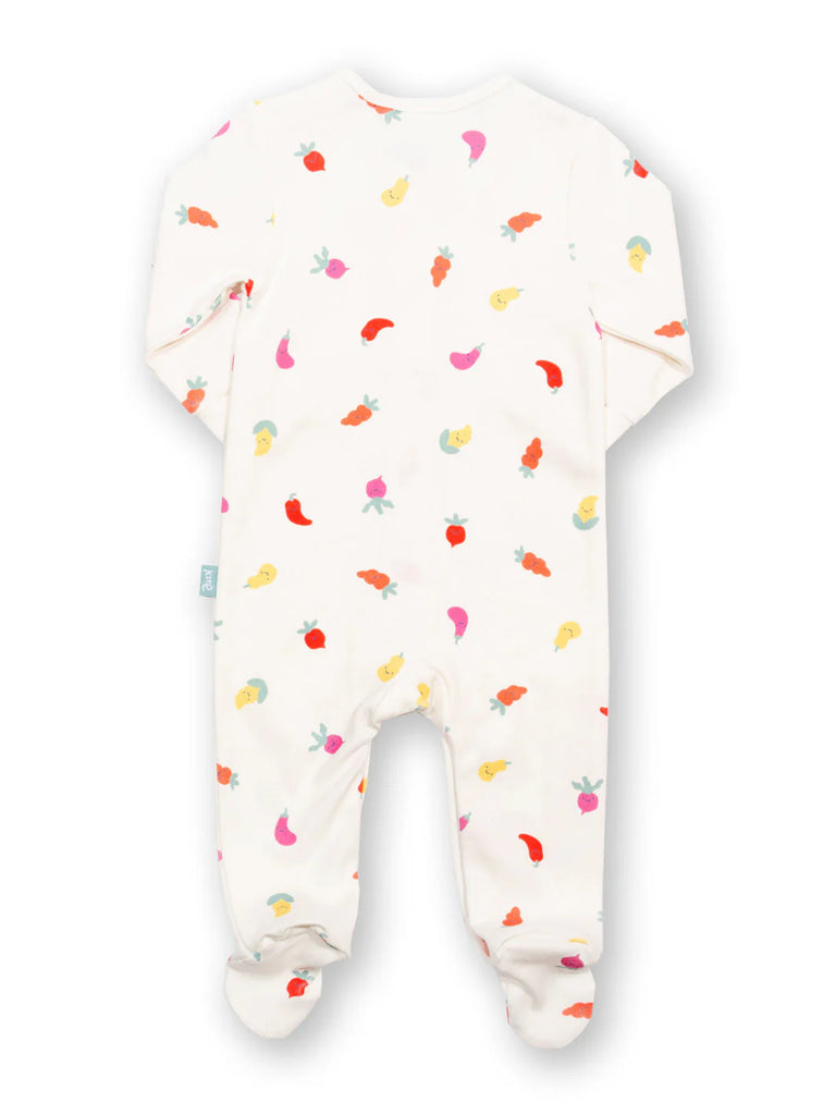 Kite- Wonky Veg Sleepsuit- Baby at the bank