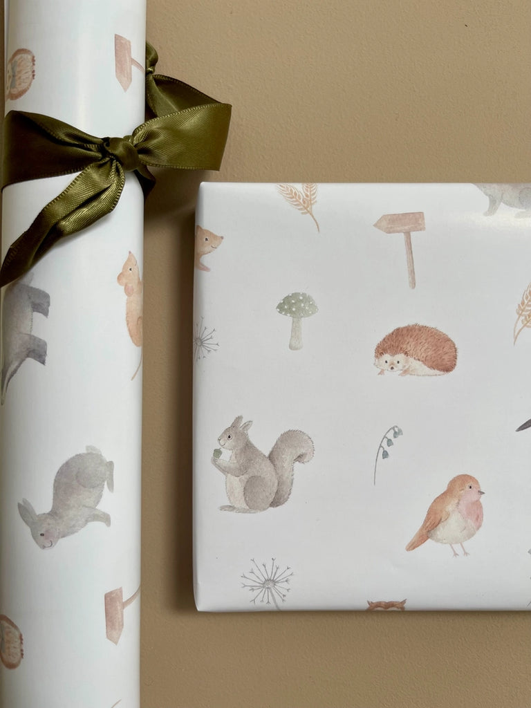 Little Roglets - Woodland Wrapping Paper