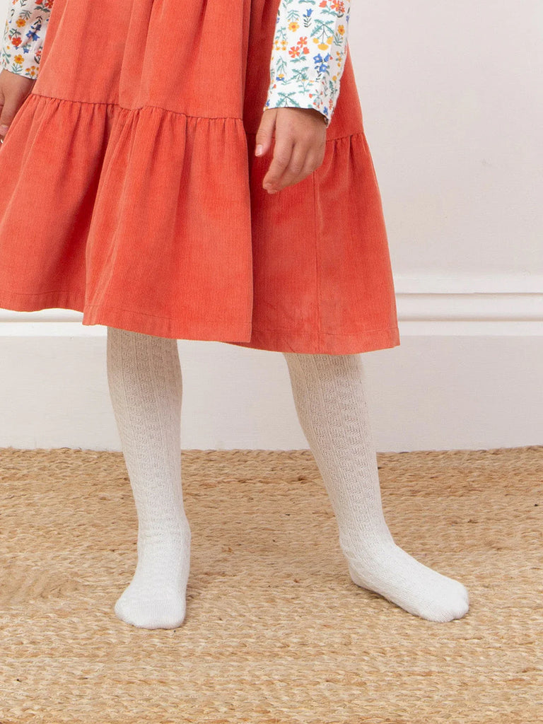 Kite - Cable Tights Off White
