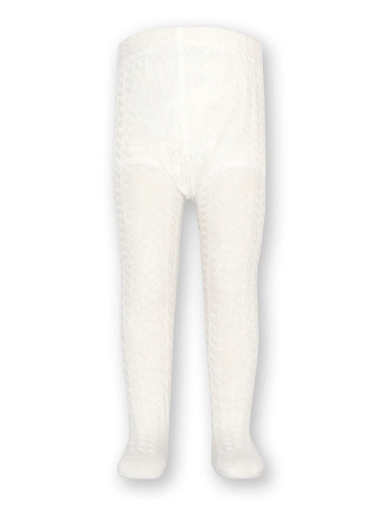 Kite - Cable Tights Off White