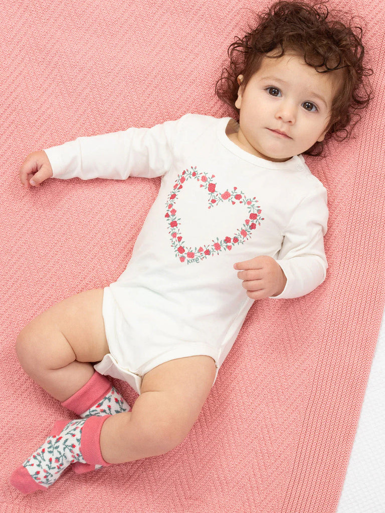 Kite- Rosey Love Bodysuit- Baby at the bank