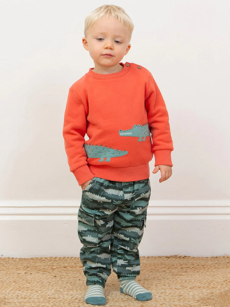 Kite- Croc Camo Cargos- Baby at the bank