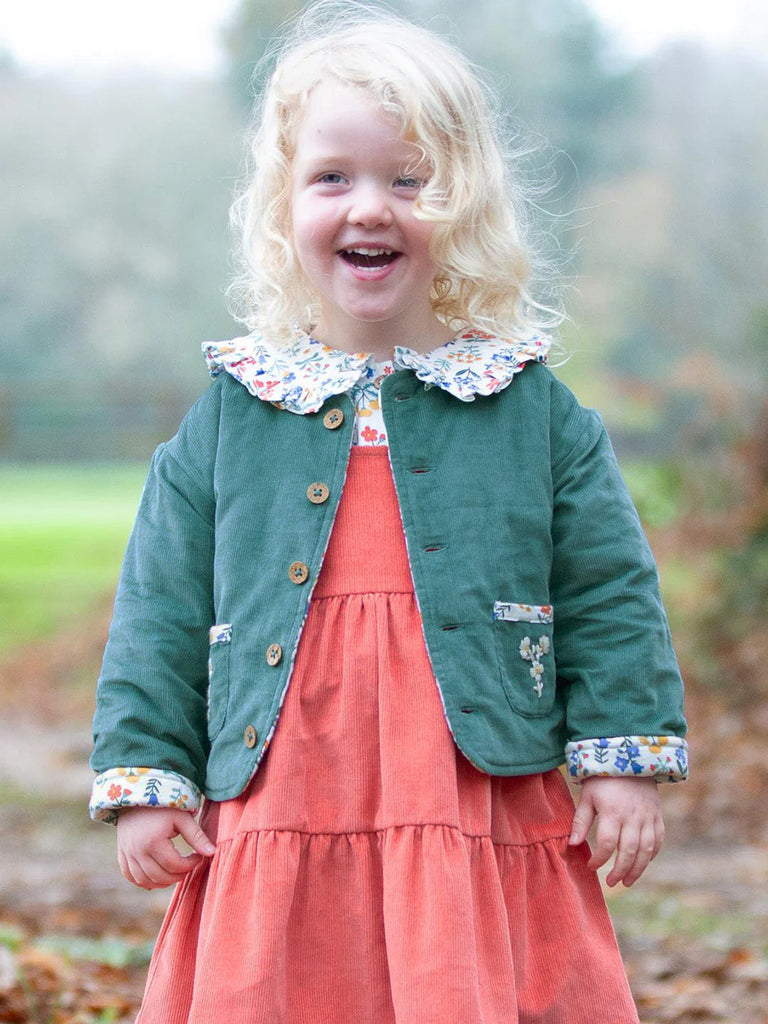 Kite- Fairy Flowers Quilted Jacket- Baby at the bank