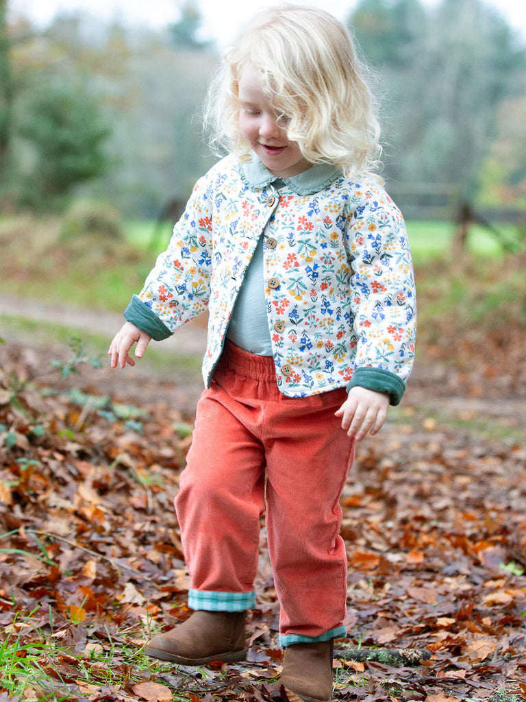 Kite- Fairy Flowers Quilted Jacket- Baby at the bank