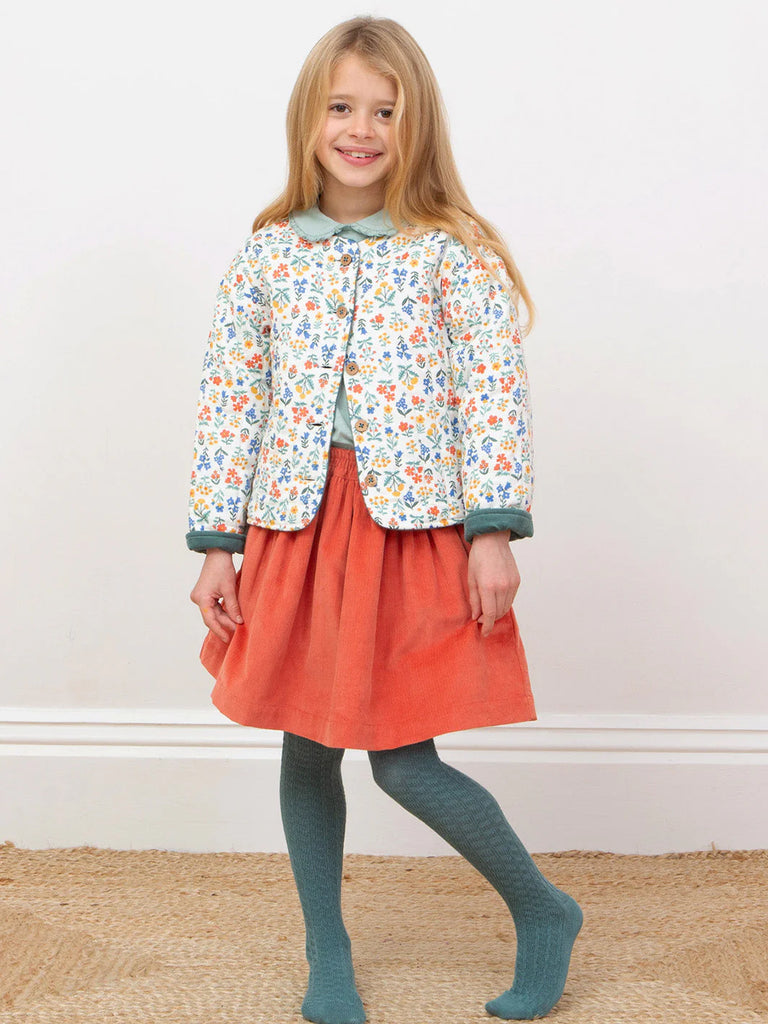 Kite- Fairy Flowers Quilted Jacket- Baby at the bank