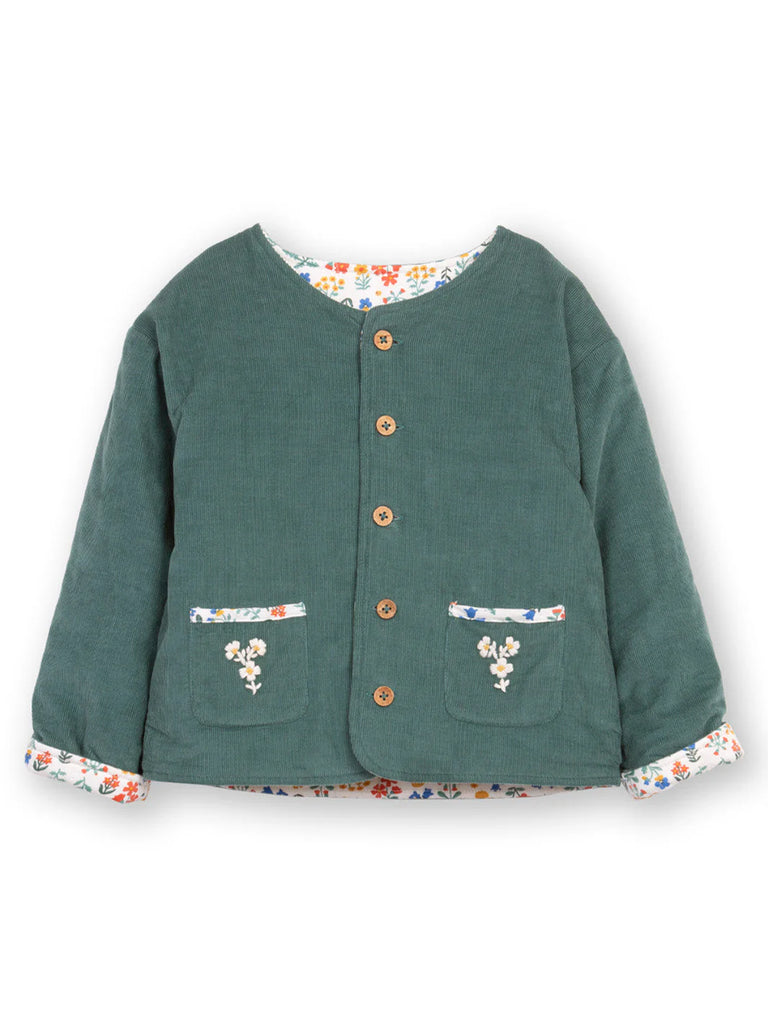 Kite- Fairy Flowers Quilted Jacket- Baby at the bank