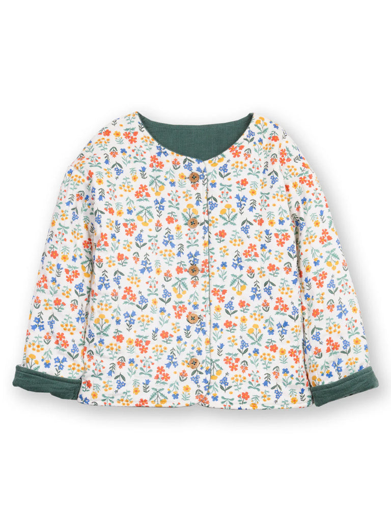 Kite- Fairy Flowers Quilted Jacket- Baby at the bank